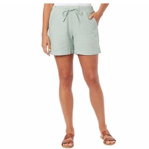 NWT Briggs Ladies' Linen Blend Pull-On Short